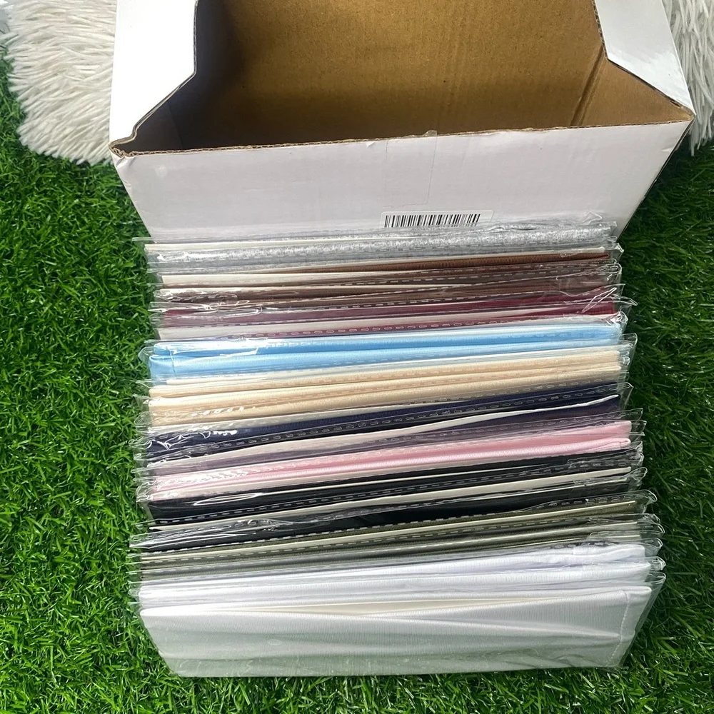 30 Pcs Multicolored Workout Stretchy Cloth Headbands Non Slip Yoga Sports Hair .